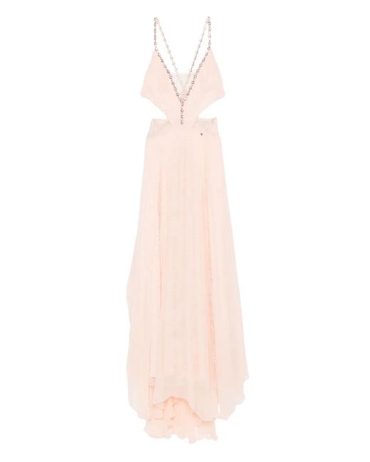 Robe Longue À Découpes Nissa en coloris Pink