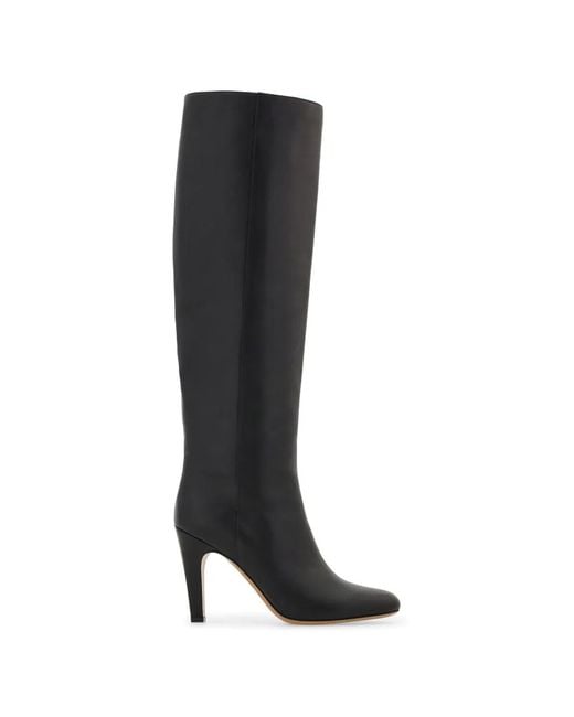 Ferragamo Black Knee High Boots