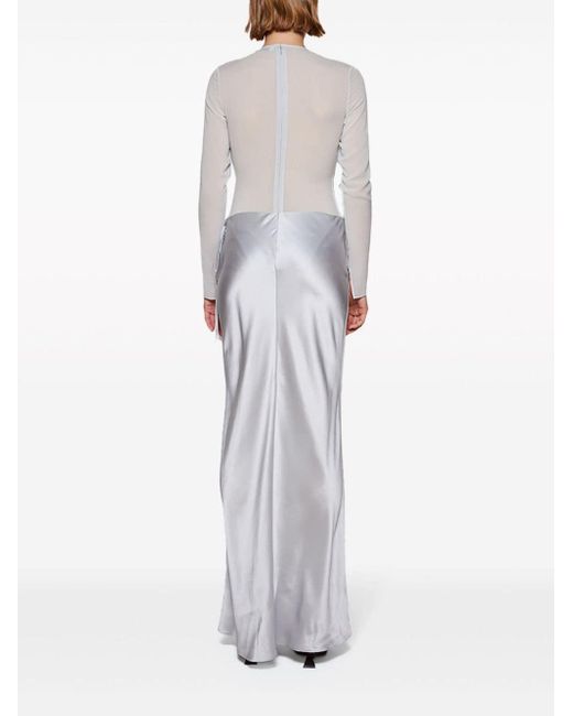 Christopher Esber Semi-doorzichtige Maxi-jurk in het White