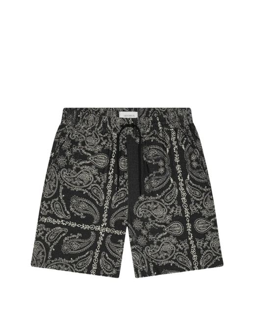 Les Deux Black Short À Imprimé Cachemire for men