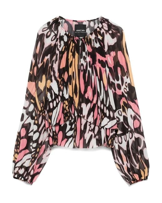 Marc Cain Black Printed Blouse