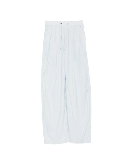 Herno White Drawstring-Waist Track Pants