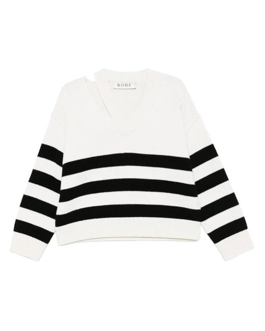 Rohe Vネック セーター White