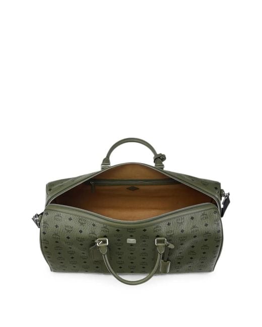 MCM Green X-Large Visetos Ottomar Weekender Bag