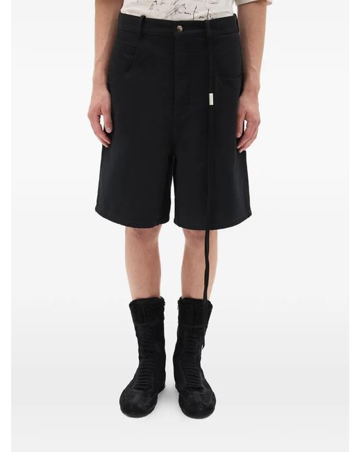 Ann Demeulemeester Black Shorts for men
