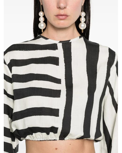 Blusa Lori Cala De La Cruz de color Black