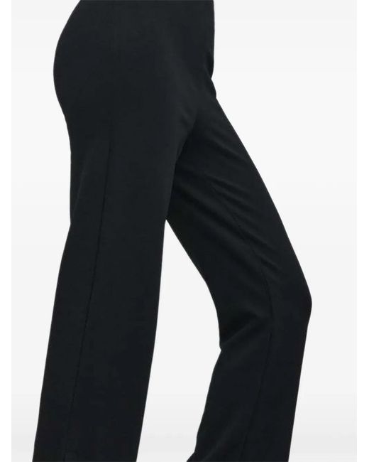 MARCELLA Black Pearson Side-Slit Trousers