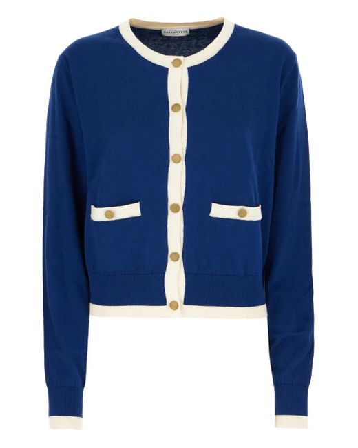 Cardigan Crop Con Bottoni di Ballantyne in Blue