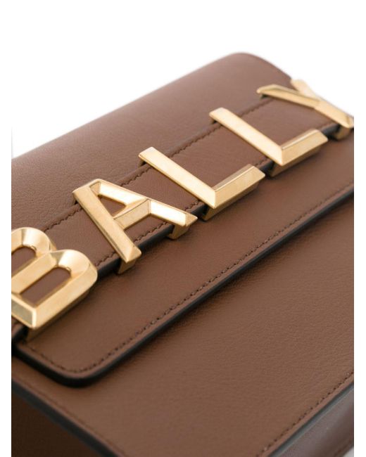 Bally Brown Umhängetasche mit Logo