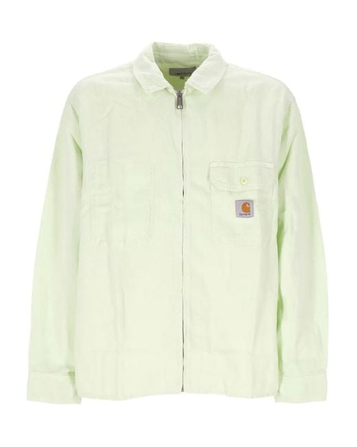 メンズ Carhartt Rainer Shirt Jacket White