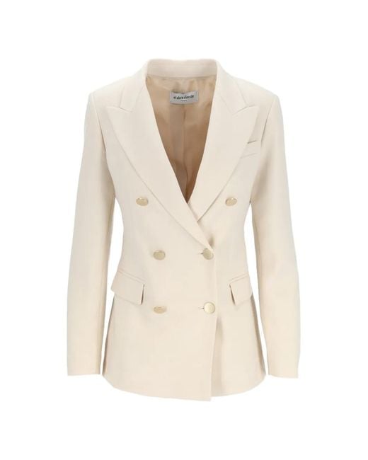 Al Duca D'aosta White Double-Breasted Jacket