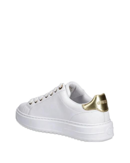 Guess White Denesa Sneakers
