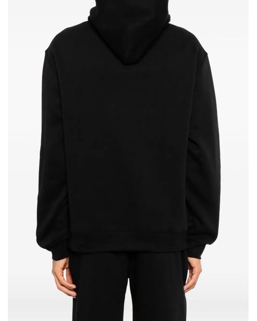 Melt Black Graphic-Print Hoodie for men