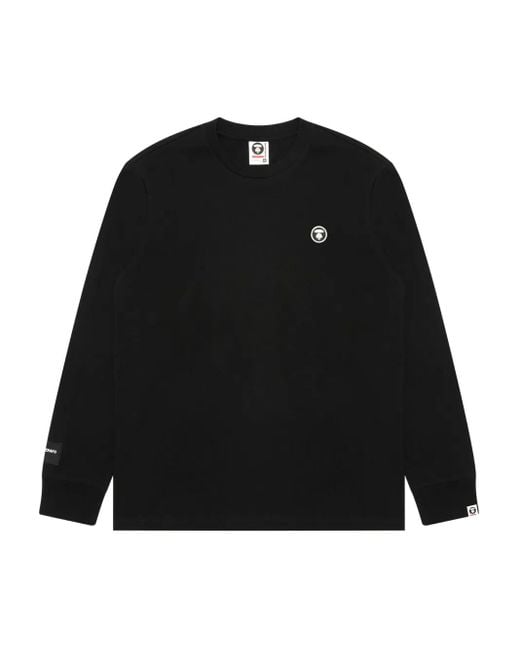 Aape By A Bathing Ape Black Long-Sleeve T-Shirt for men