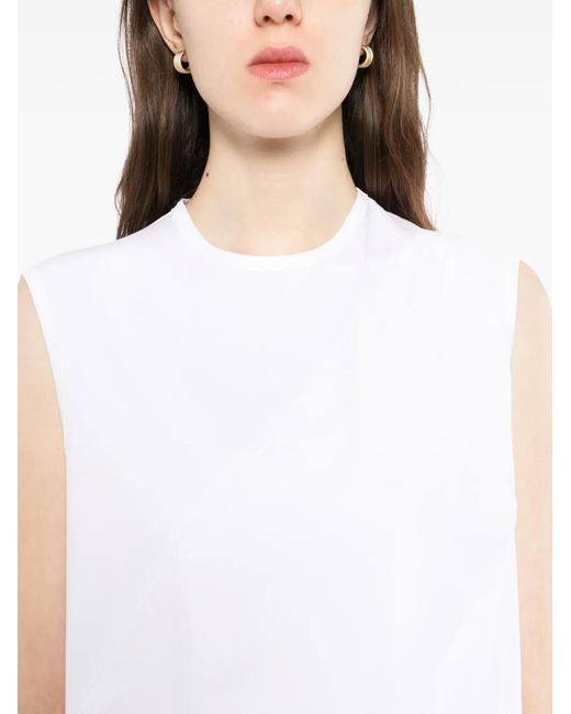 Moohong White Layered Vest