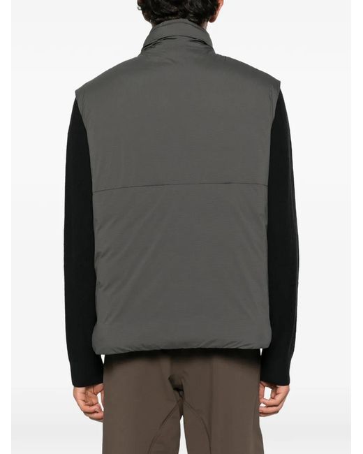 Canada Goose Gray Logo-Patch Gilet for men