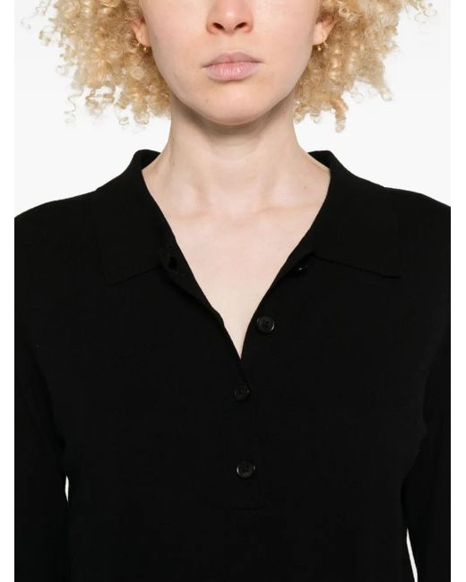 Abito Con Maniche A 3/4 E Colletto Polo di Marc O' Polo in Black