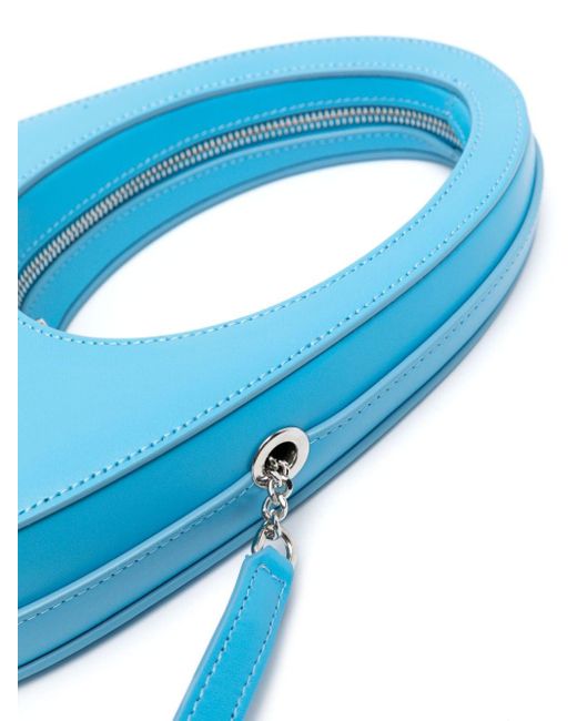 Mini sac à bandoulière Swipe en cuir Coperni en coloris Blue