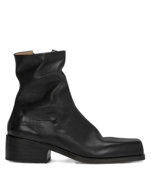 Marsèll Black Square-Toe Boots for men