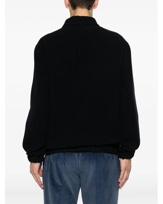Eleventy Black Veste À Fermeture Zippée for men