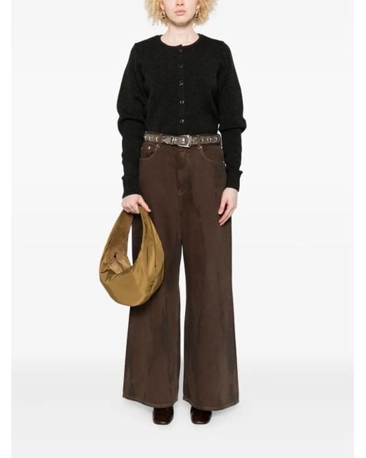 Lemaire Black Button-Front Cardigan