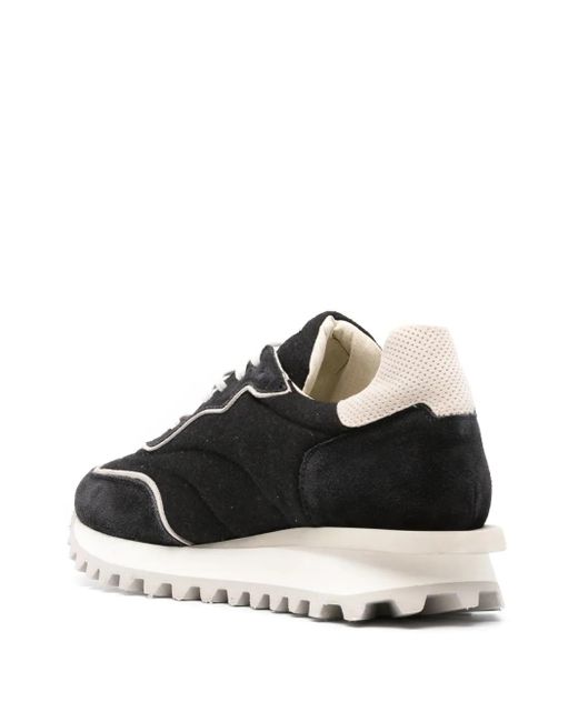 Eleventy Black Suede Sneakers for men