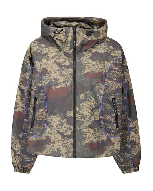 DIESEL Gray G-Adiel Bomberjacke mit Camouflage-Print