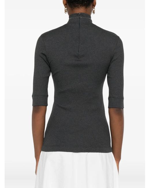 Top A Collo Alto di Brunello Cucinelli in Gray