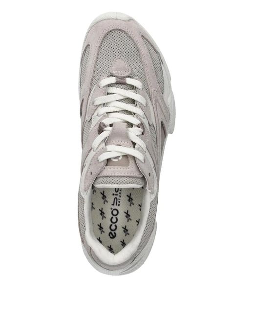 Ecco White Biom C-Trail Lace-Up Sneakers