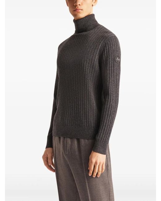 Fusalp Black Roll Neck Jumper for men