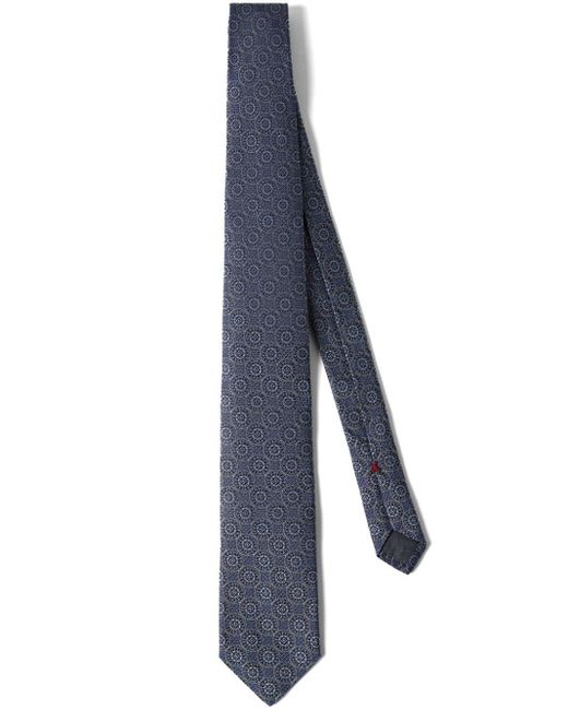 Corbata en jacquard Brunello Cucinelli de hombre de color Blue