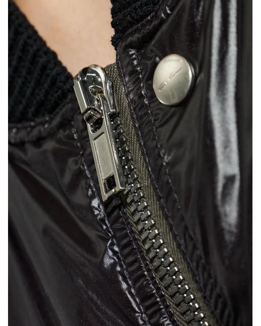 Rick Owens Black "Secchia Flight" Bomber Padded Jacket for men