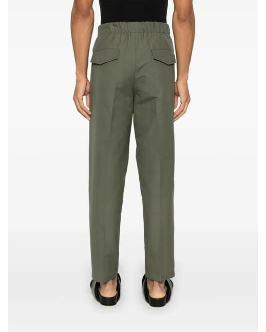 Jil Sander Broek Met Toelopende Pijpen in het Green voor heren