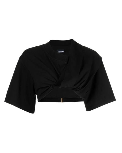 Jacquemus Le Chouchouコレクション Le T-shirt Bahia Court トップス Black