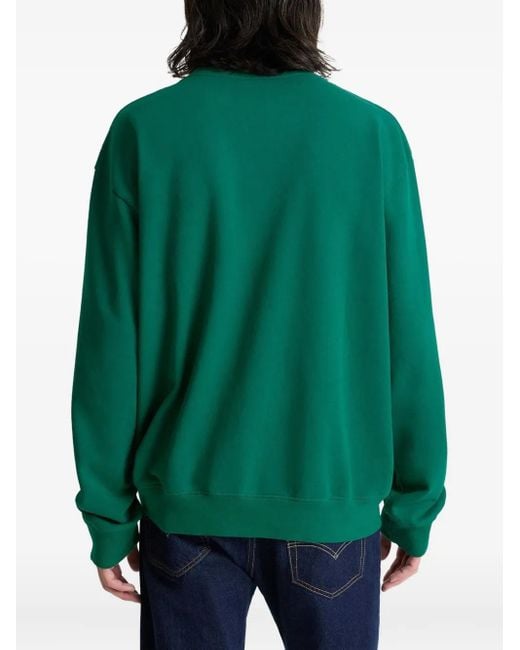 Sporty & Rich Green Cotton Sweatshirt