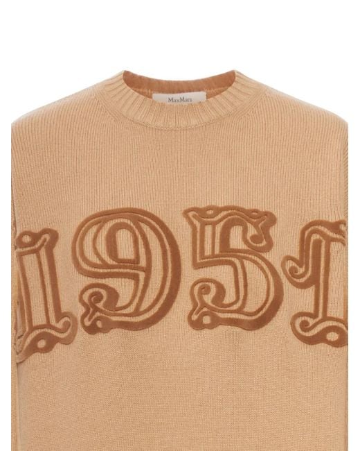 Max Mara Natural Wool And Cashmere Pullover