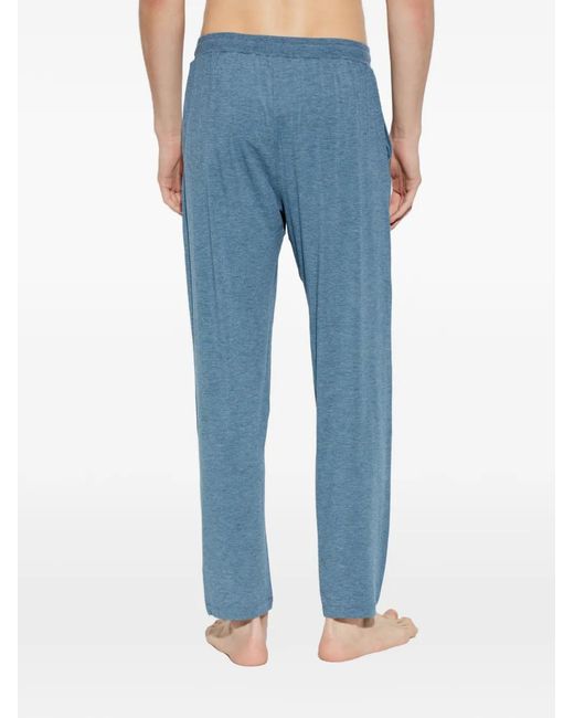 Hanro Blue Drawstring Trousers for men