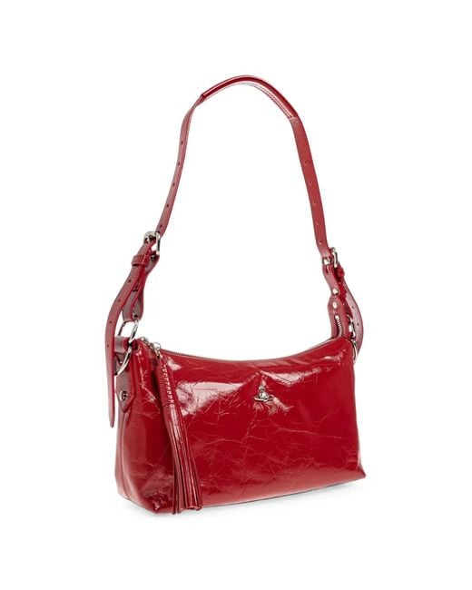 Vivienne Westwood Red Emma Orb Shoulder Bag