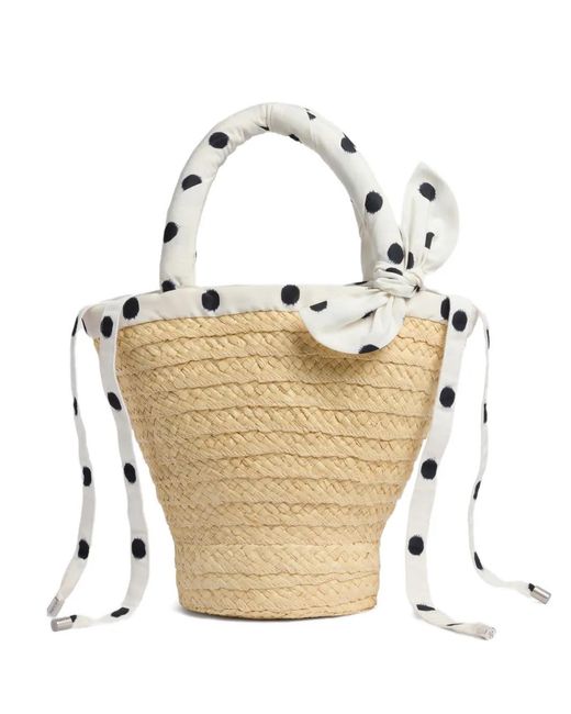 Patou White Pm Couture Tote Bag