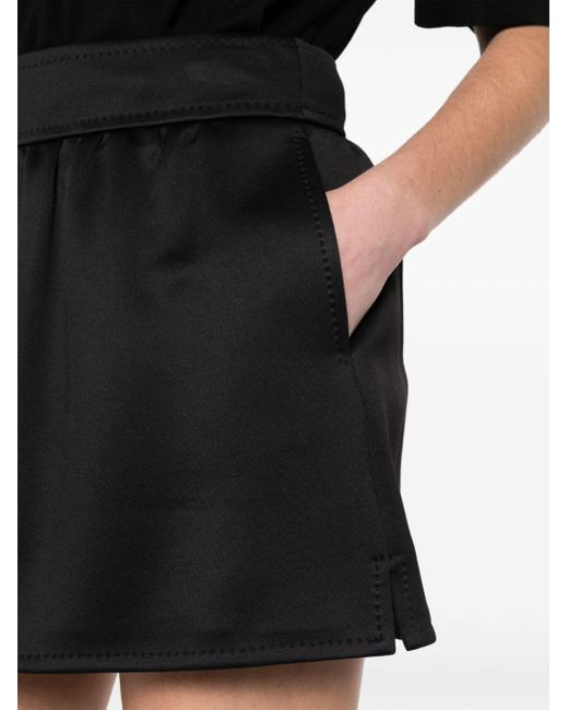 Max Mara Black Nettuno Scuba Mini Skirt