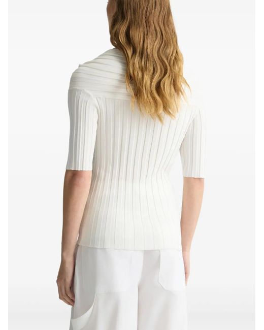 Liu Jo White Gestrickter Pullover