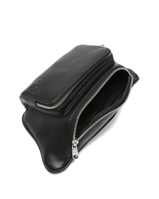 Calvin Klein Black Logo-Embossed Belt Bag for men