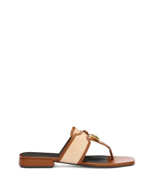 Furla Brown Summer Sandals