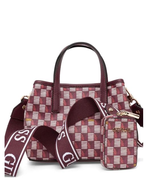 Guess Pink G Wave Tote Bag