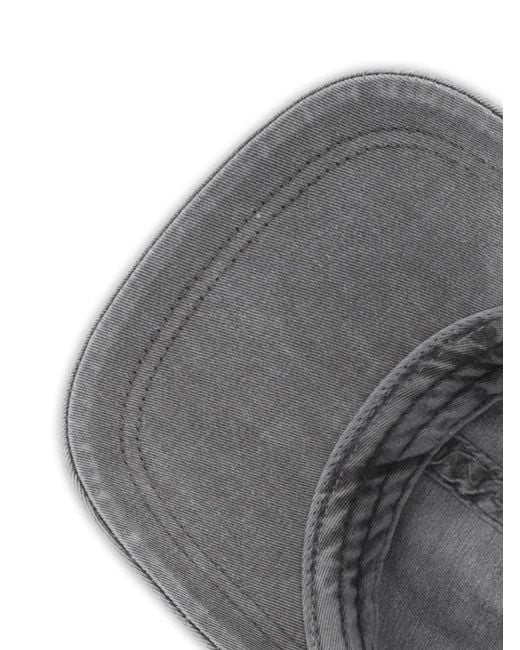 ARMANI EXCHANGE Gray Logo-Patch Baseball Cap for men