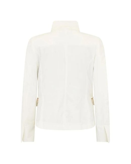 Moorer White Buttoned Jacket