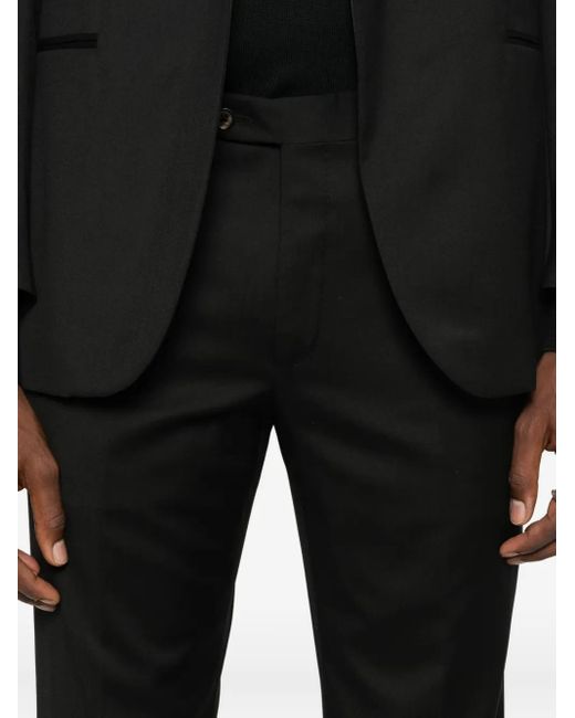 Corneliani Black Peak-Lapel Suit for men