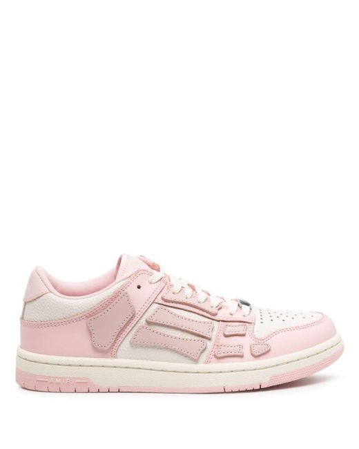 Amiri Pink Sneakers Skel Top aus Leder