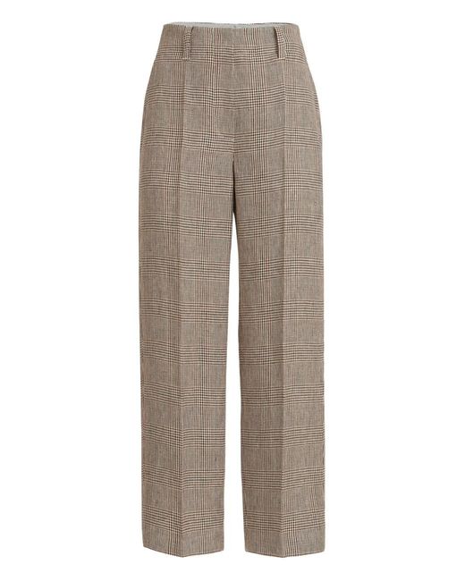 Brunello Cucinelli Gray Linen Cotton Trousers