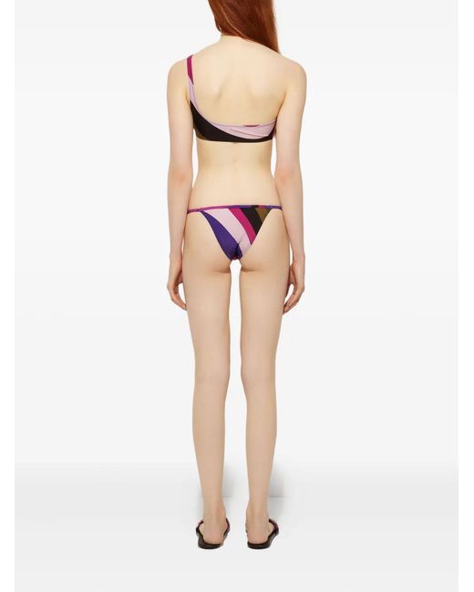 Emilio Pucci Purple Bas De Bikini Imprimé